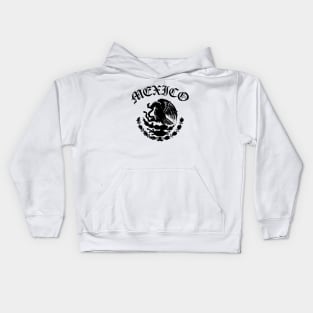 Mexican flag code of arms Kids Hoodie